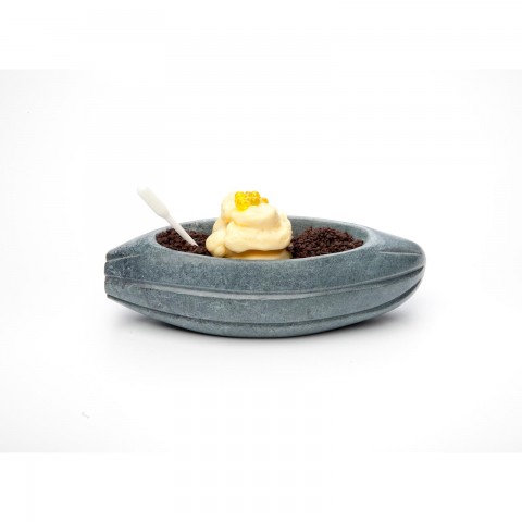 Cocoa Bean Marble Plate (green) by 100% Chef, 1 unit Cocoa Bean Marble Plate (green) by 100% Chef, 1 unit