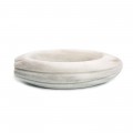 Cocoa Bean Marble Plate (white) by 100% Chef, 1 unit