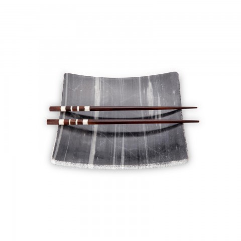 Tokyo Marble Plate, 21x21x3cm by 100% Chef, 1 unit Tokyo Marble Plate, 21x21x3cm by 100% Chef, 1 unit