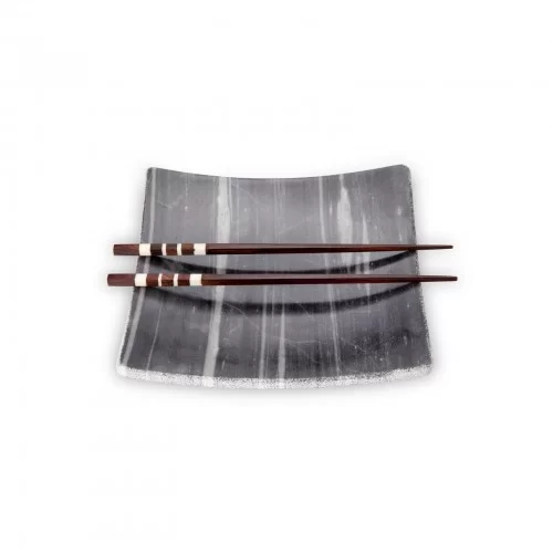 Tokyo Marble Plate, 21x21x3cm by 100% Chef, 1 unit
