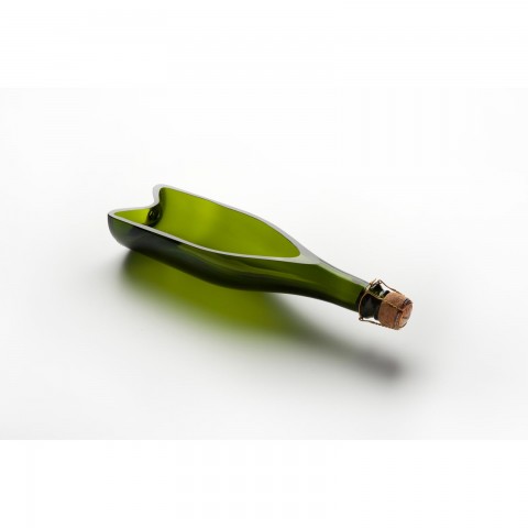 Champagne Bottle Plate, Deep, Green, 30x8x6cm/500ml, 6pk Champagne Bottle Plate, Deep, Green, 30x8x6cm/500ml, 6pk