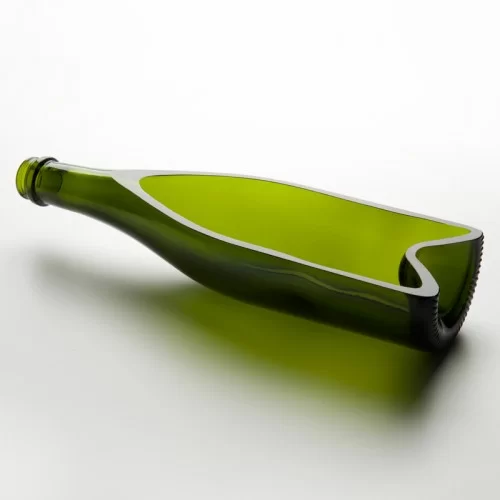 Champagne Bottle Plate, Deep, Green, 30x8x6cm/500ml, 6pk Champagne Bottle Plate, Deep, Green, 30x8x6cm/500ml, 6pk