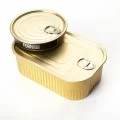 Rectangular Giant Golden Cans with Lids, 750ml by 100% Chef, 42pk Rectangular Giant Golden Cans with Lids, 750ml by 100% Chef, 42pk