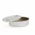 Oval Aluminium Cans with Lids, 120ml by 100% Chef, 235pk Oval Aluminium Cans with Lids, 120ml by 100% Chef, 235pk