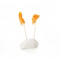 Rock Support for 2 Skewers, White Marble by 100% Chef, 1 unit