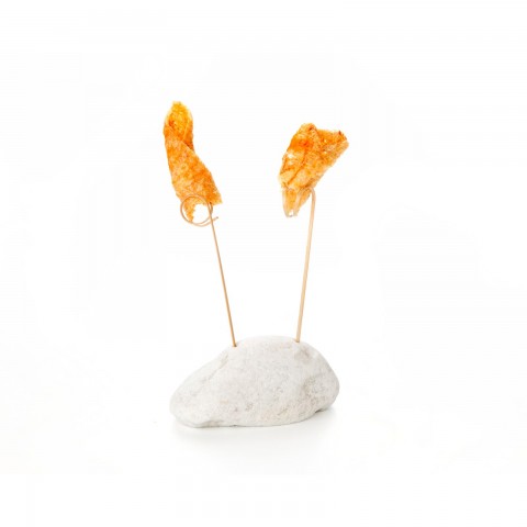 Rock Support for 2 Skewers, White Marble by 100% Chef, 1 unit Rock Support for 2 Skewers, White Marble by 100% Chef, 1 unit