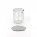 Thermo Seal Lids (Silver) for 120ml Yoghurt Pots, 600pk Thermo Seal Lids (Silver) for 120ml Yoghurt Pots, 600pk