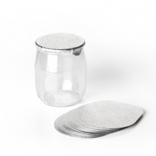 Thermo Seal Lids (Silver) for 120ml Yoghurt Pots, 600pk
