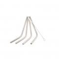 Stainless Steel Straws (Bent, 6mm x 215mm) by 100% Chef, 4pk