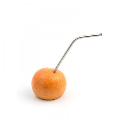 Stainless Steel Straws (Bent, 6mm x 215mm) by 100% Chef, 4pk Stainless Steel Straws (Bent, 6mm x 215mm) by 100% Chef, 4pk