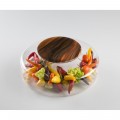 Tiger's Eye Marble Plate dia 17cm by 100% Chef, 3pk