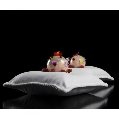 Pillow Porcelain Plate by 100% Chef, 2pk Pillow Porcelain Plate by 100% Chef, 2pk