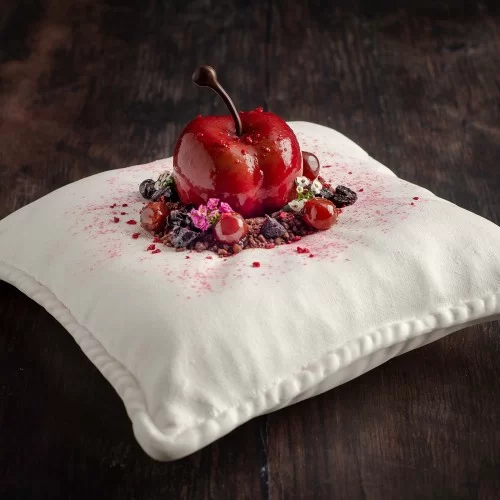 Pillow Porcelain Plate by 100% Chef, 2pk Pillow Porcelain Plate by 100% Chef, 2pk