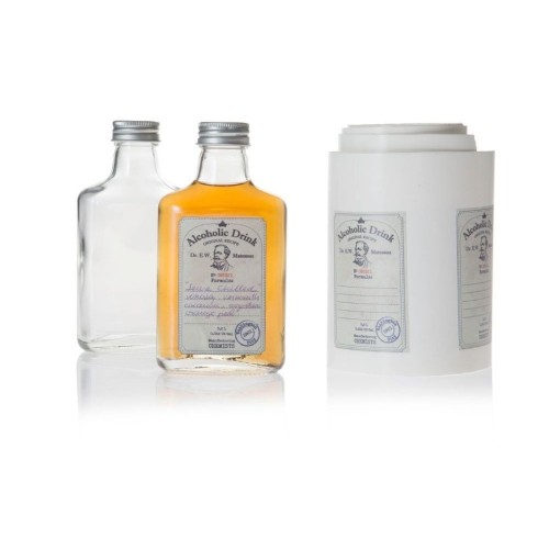 Speakeasy Glass Hip Flask, 200ml by 100% Chef, 24pk