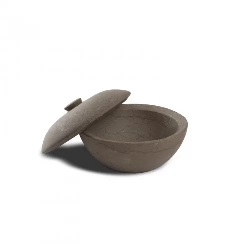 Stone Pot with Lid by 100% Chef, 1 unit Stone Pot with Lid by 100% Chef, 1 unit