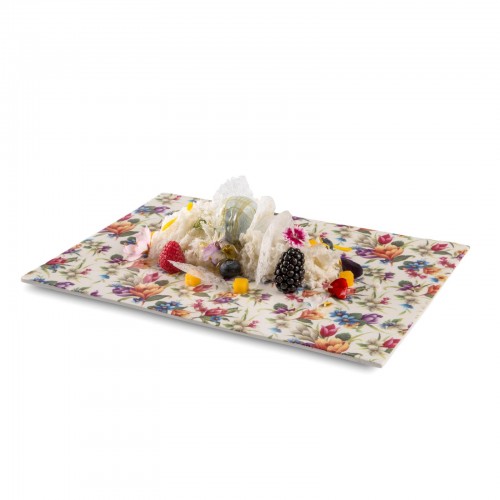 Floral Printed Plate by 100% Chef, 1 unit