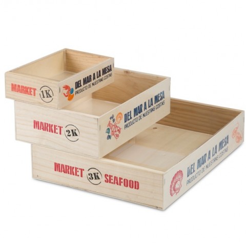 Seafood Box, Printed, 3kg, 40x30x7cm by 100% Chef, 3 pk Seafood Box, Printed, 3kg, 40x30x7cm by 100% Chef, 3 pk