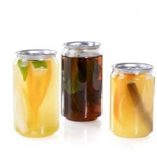 Soda Cans (500ml PET Plastic) by 100% Chef, 100pk