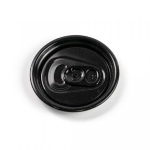 Black Aluminium Ringpull Lids for Soda Cans by 100% Chef, 100pk