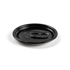 Black Aluminium Ringpull Lids for Soda Cans by 100% Chef, 100pk