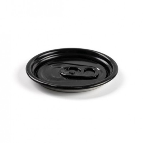 Black Aluminium Ringpull Lids for Soda Cans by 100% Chef, 100pk