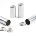 Slim Aluminium Can (200ml) with Lid by 100% Chef, 75pk