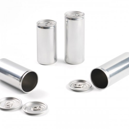 Slim Aluminium Can (200ml) with Lid by 100% Chef, 75pk