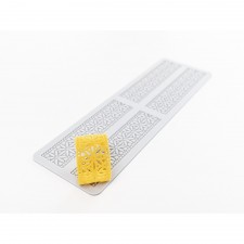 Arabesque Floral Border Tuile Silicone Mould by 100% Chef, 1 unit