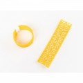 Arabesque Floral Border Tuile Silicone Mould by 100% Chef, 1 unit