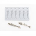 Sardine Skeleton Silicone Tuile Mould by 100% Chef, 1 unit