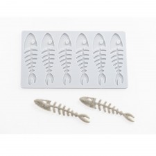 Sardine Skeleton Silicone Tuile Mould by 100% Chef, 1 unit