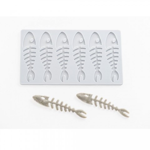 Sardine Skeleton Silicone Tuile Mould by 100% Chef, 1 unit