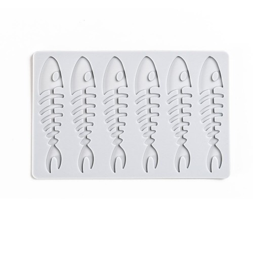 Sardine Skeleton Silicone Tuile Mould by 100% Chef, 1 unit