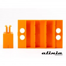 Alinia Rectangular Ice Moulds with Tray, 4 × 4 × 12 cm, 18 Moulds by 100% Chef, 1 unit