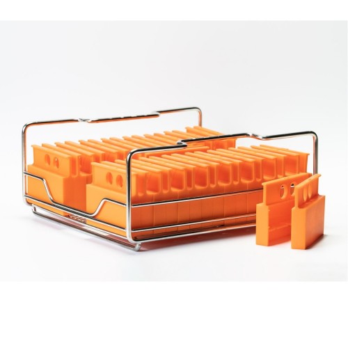 Alinia Rectangular Ice Moulds with Tray, 4 × 4 × 12 cm, 18 Moulds by 100% Chef, 1 unit