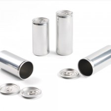 Slim Aluminium Can with Lid by 100% Chef, 70pk