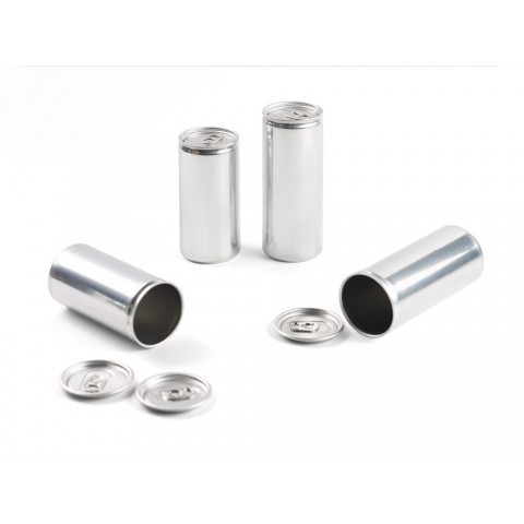 Slim Aluminium Can with Lid by 100% Chef, 70pk