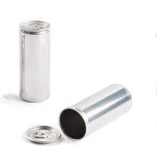 Slim Aluminium Can with Lid, 250ml  by 100% Chef, 70pk
