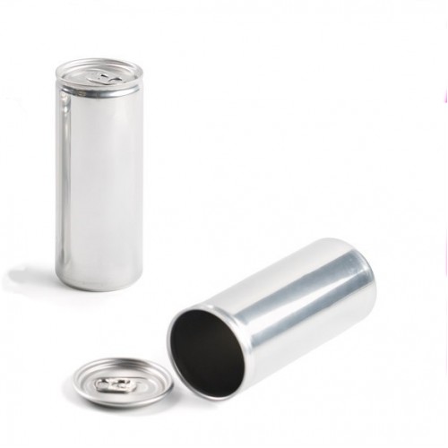 Slim Aluminium Can with Lid, 250ml  by 100% Chef, 70pk