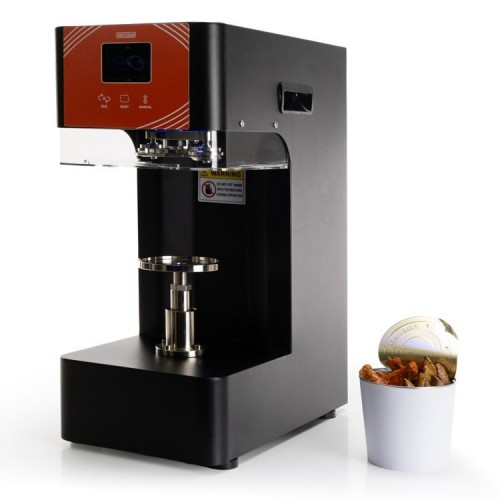 Automatic Bowl Sealer - Ø126 mm, Black - For Takeaway by 100% Chef, 1 unit