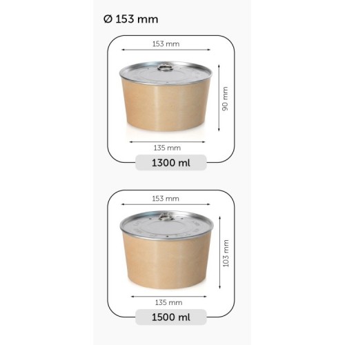 Automatic Bowl Sealer - Ø 153 mm, White - For Takeaway by 100% Chef, 1 unit