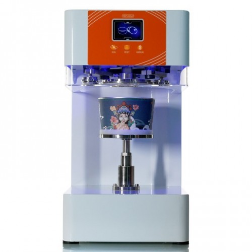 Automatic Bowl Sealer - Ø153 mm, White - For Takeaway by 100% Chef, 1 unit
