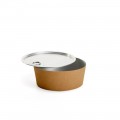 Bowls with Lids (Hot Food) - Kraft, 510 ml, for use with Bowl Sealer Ø126, Pack of 250 by 100% Chef, 1 unit