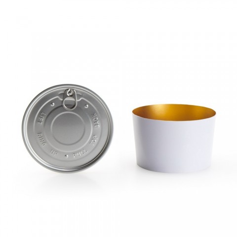 Bowls with Lids (Cold Food) - White, 750 ml, for use with Bowl Sealer Ø126, Pack of 250 by 100% Chef, 1 unit