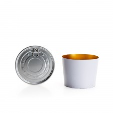 Bowls with Lids (Hot Food) - White, 1,000 ml, for use with Bowl Sealer Ø126, Pack of 250 by 100% Chef, 1 unit