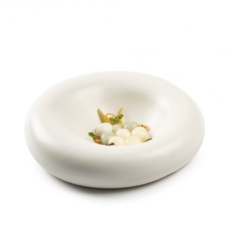 Dune XS Plate, Matte White, dia 23cm x 7cm by 100% Chef, 1 unit