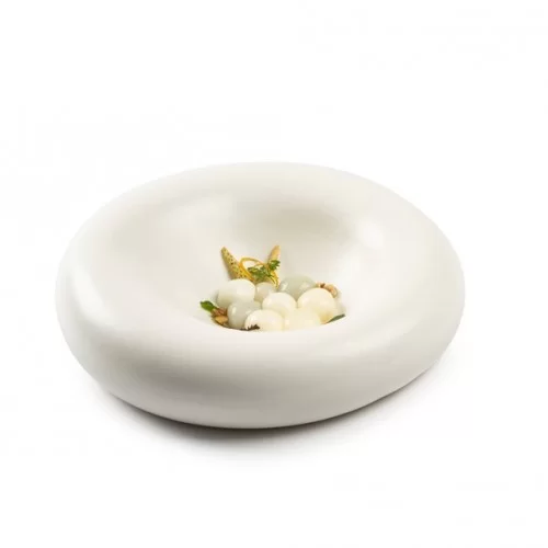 Dune XS Plate, Matte White, dia 23cm x 7cm by 100% Chef, 1 unit Dune XS Plate, Matte White, dia 23cm x 7cm by 100% Chef, 1 unit