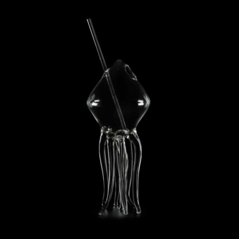 Squid Glass with Straw, 280 ml by 100% Chef, 1 Unit