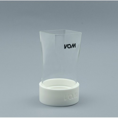 VOM Square Glass, Borosilicate, base 8-9cm x 15 cm, 1 unit