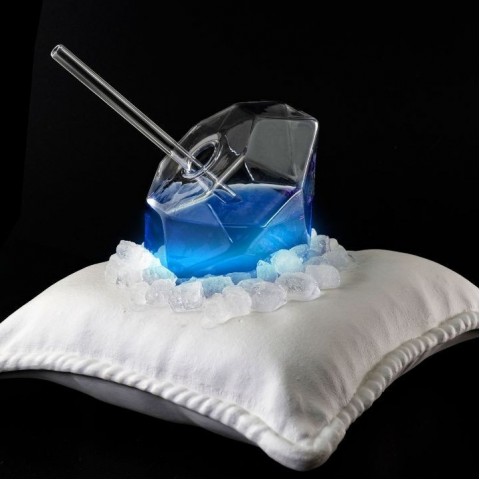 Diamond Cup (Handmade Borosilicate Glass) by 100% Chef, 2pk